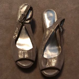 Arturo Chang gold espadrilles